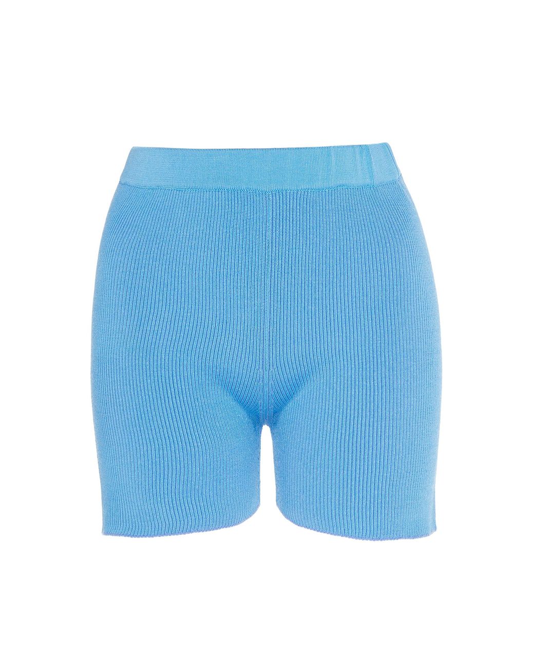 Jacquemus Arancia Ribbedknit Shorts in Blue Lyst