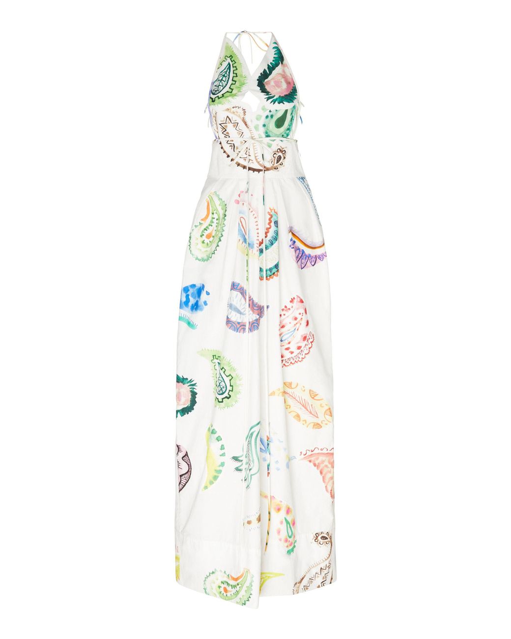 Rosie Assoulin Paisley-print Cotton-poplin Halterneck Maxi Dress in ...