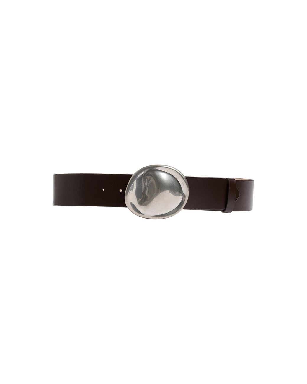 Khaite Brown Keefe Leather Belt
