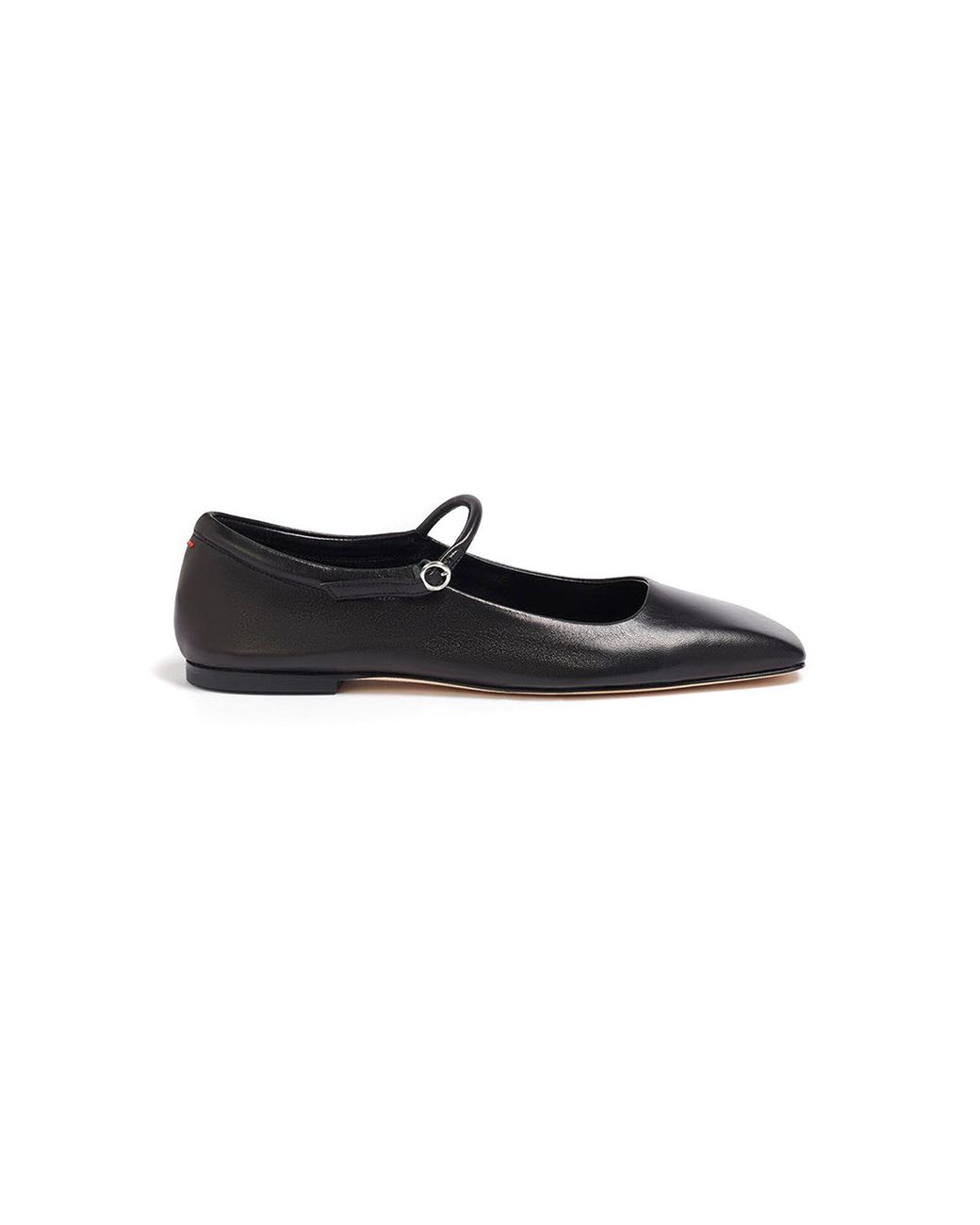 Aeyde Uma Nappa Leather Mary Jane Flats in Black | Lyst