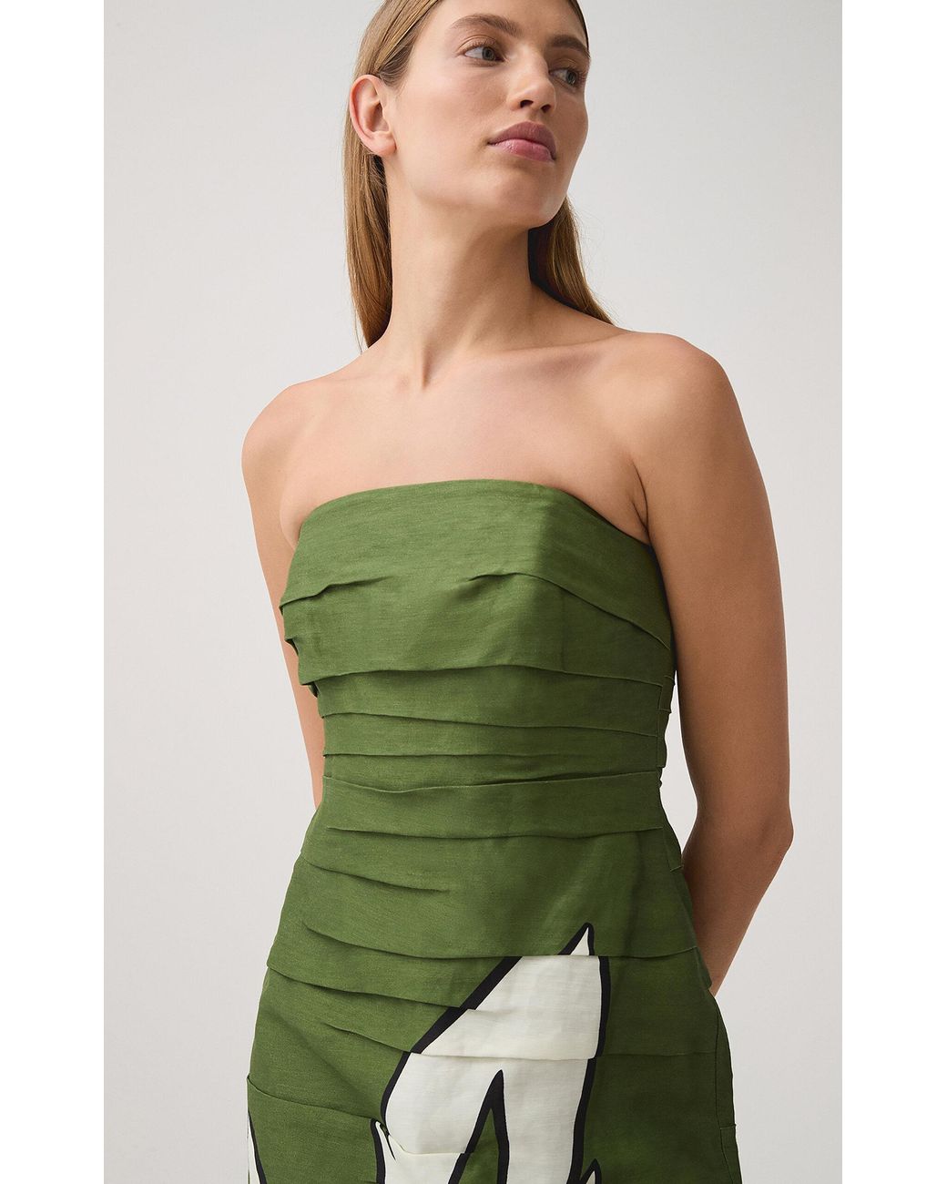 【Aje.】Jasmine Midi Dress ストラップレス ミディドレス Aje.】Jasmine Midi Dress ストラップレス ミディドレス