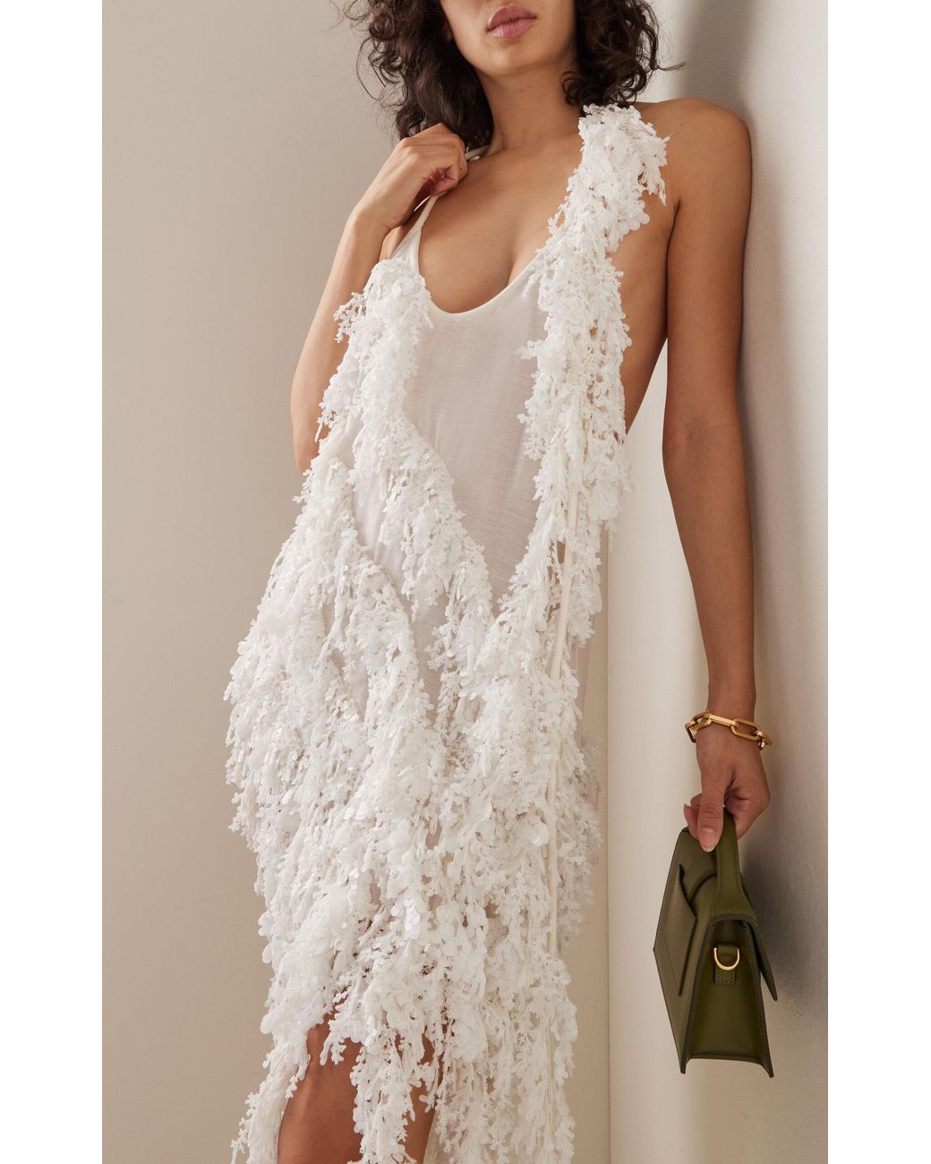 Zimmermann Tama Sequin Tank Minidress in White | Lyst Canada