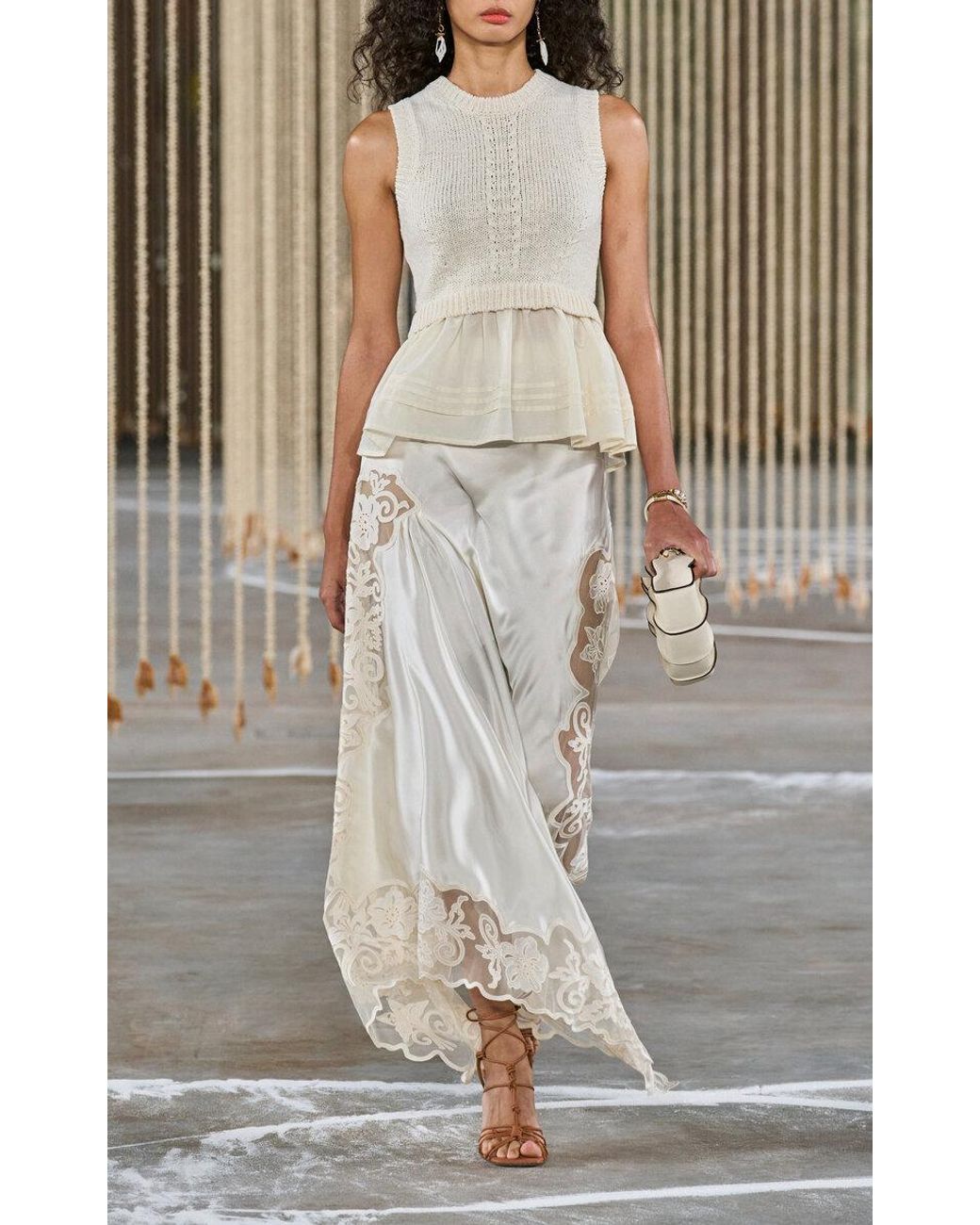 ワンピース ULLA JOHNSON Women Mid Skirts PF240111PRI WHITE ULLA_JOHNSON_RylanSkirt_BLUETT