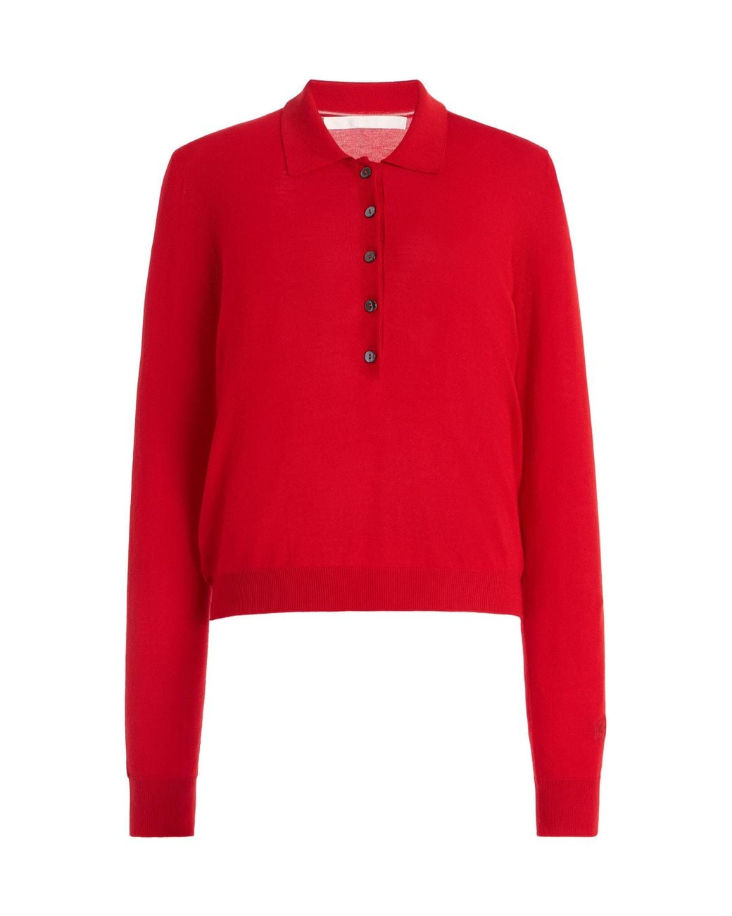 RÙADH Red The Dea Wool Polo Shirt