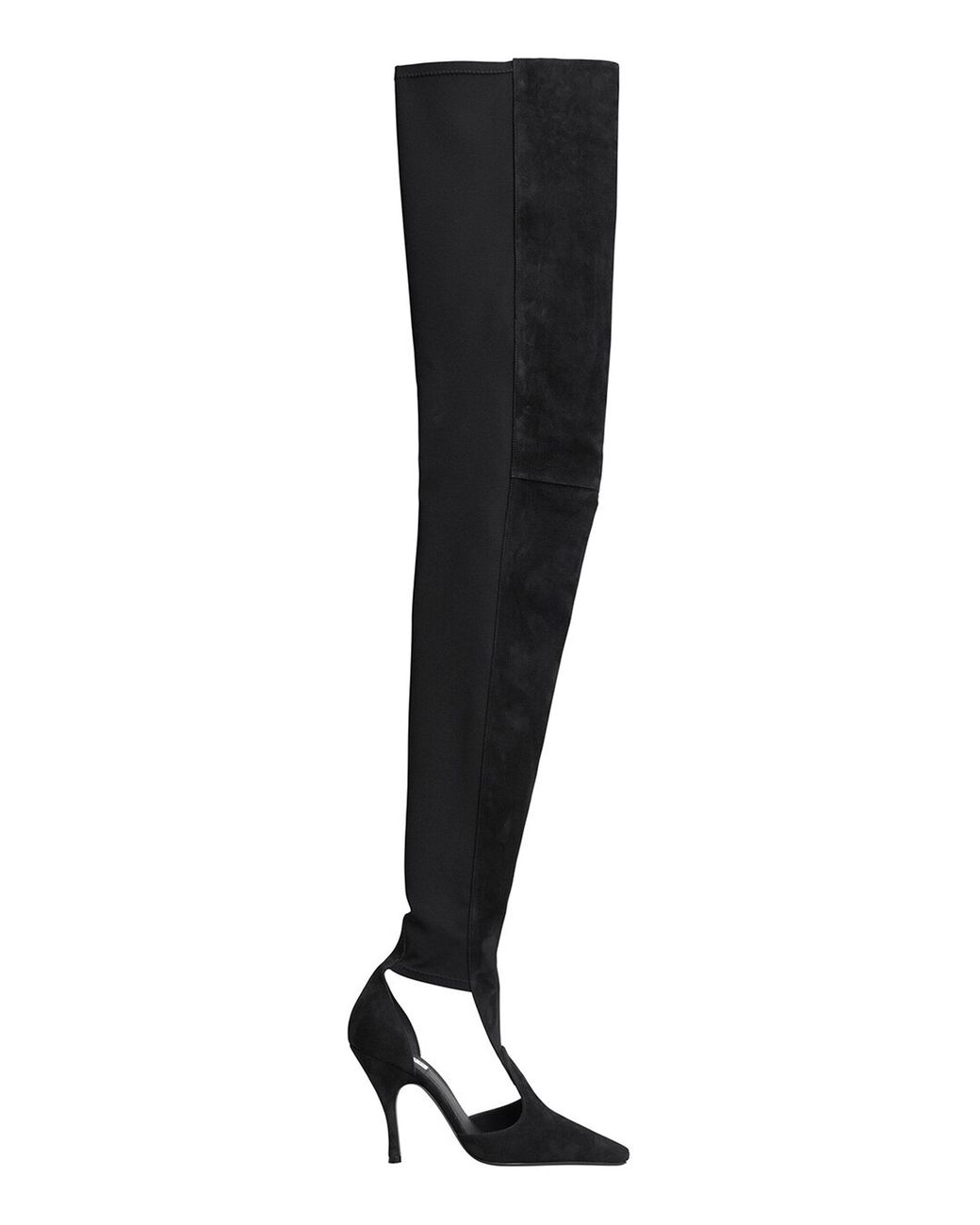 Alaïa Black Cuissardes Suede Thigh-High Boots