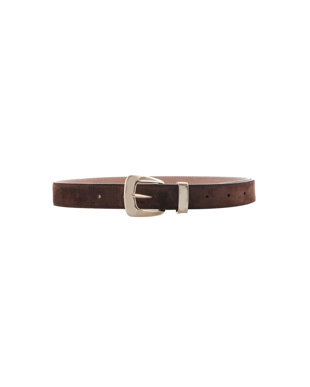 Khaite Brown Benny Suede Belt