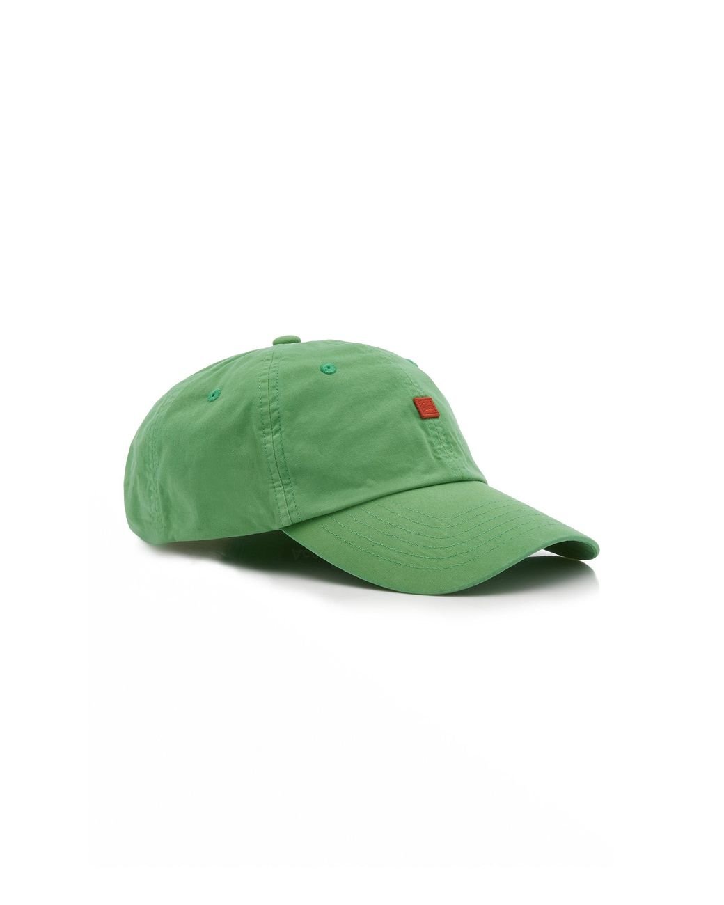 Acne Studios Cunov Face Cotton Baseball Hat in Green | Lyst
