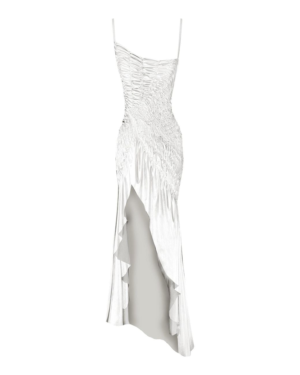 georgia hardinge celestial shirred satin midi dress Georgia Hardinge - Shop