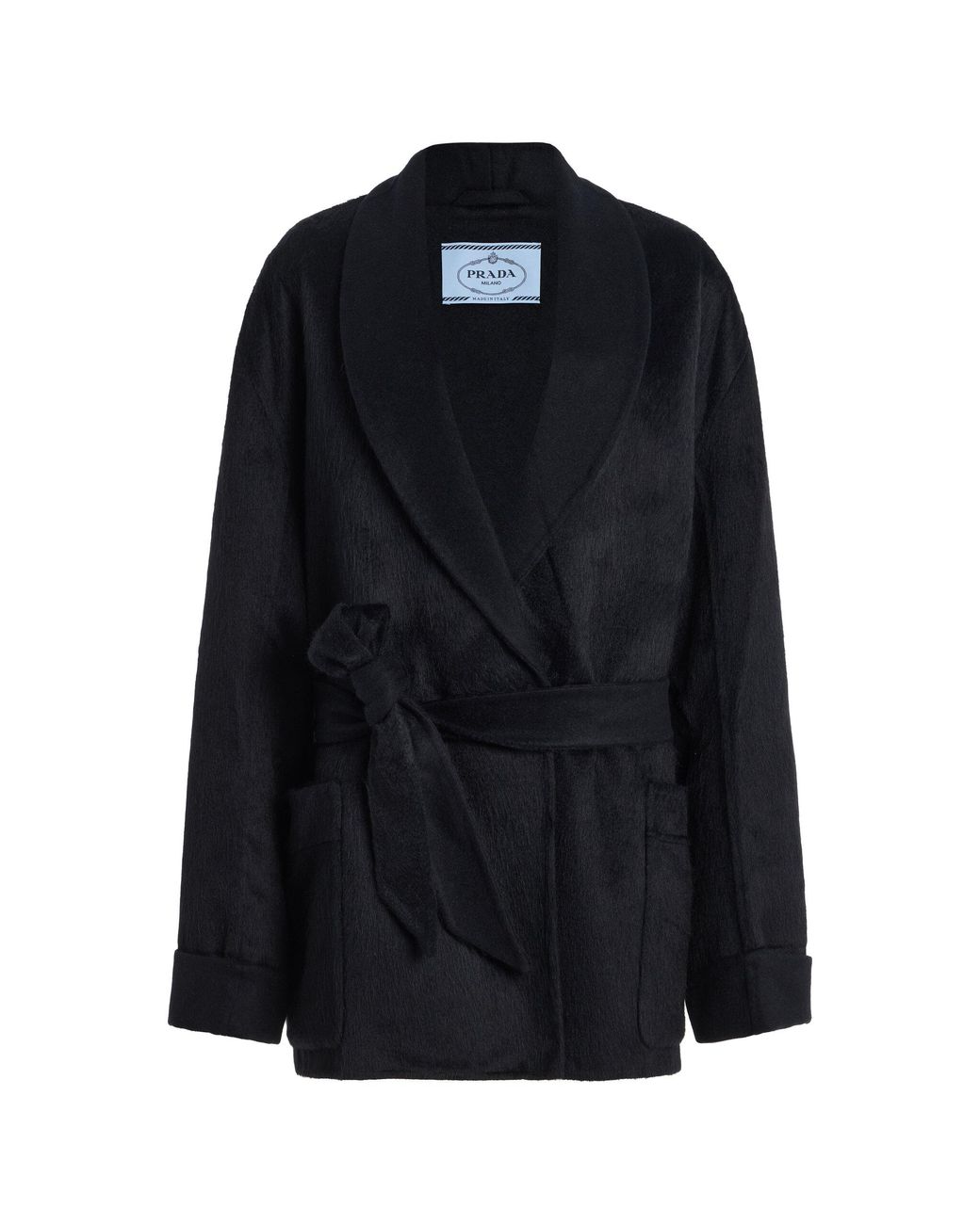 Prada Black Oversized Wool Jacket