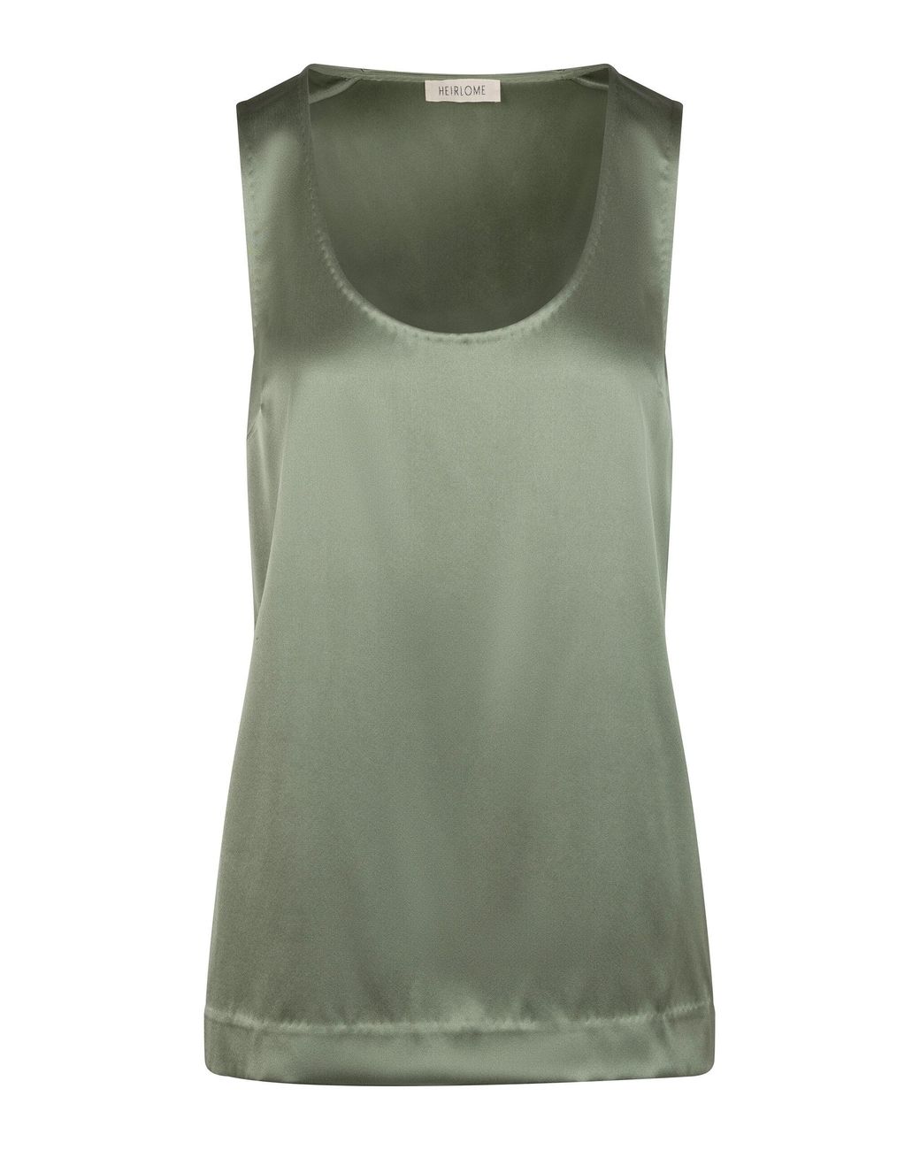 Heirlome Green Elaine Silk Top