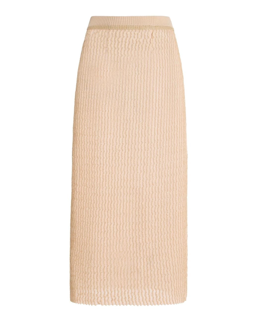 Maison Margiela Natural Knit Midi Skirt