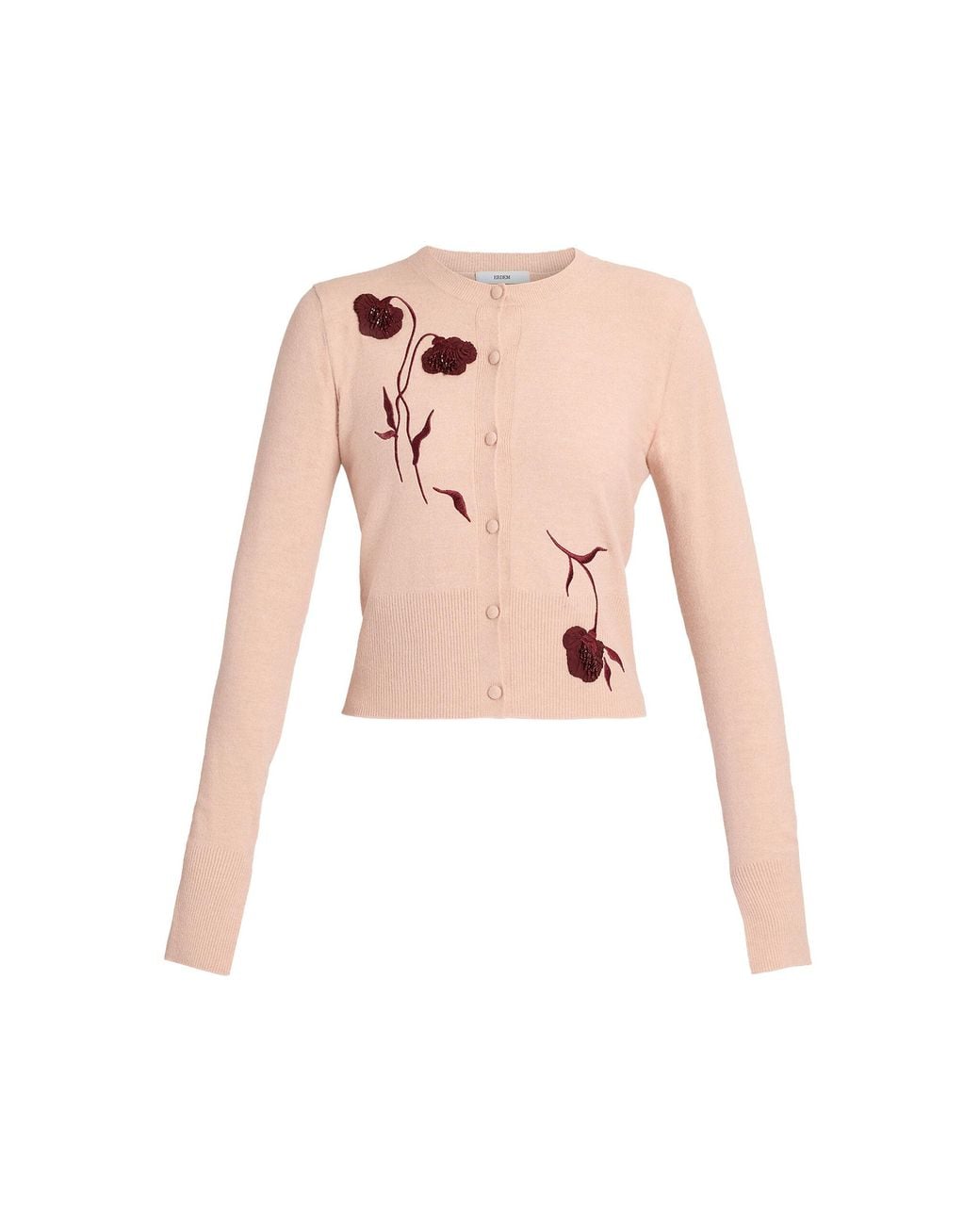 Erdem Pink Floral Embroidered Cardigan