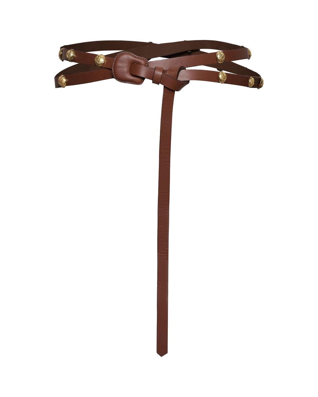 Johanna Ortiz Brown Jungle Oracle Leather Belt