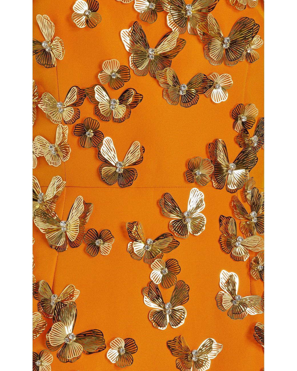 carolina herrera orange butterfly dress Carolina Herrera Crystal Butterfly Scoop-Neck Mini Dress