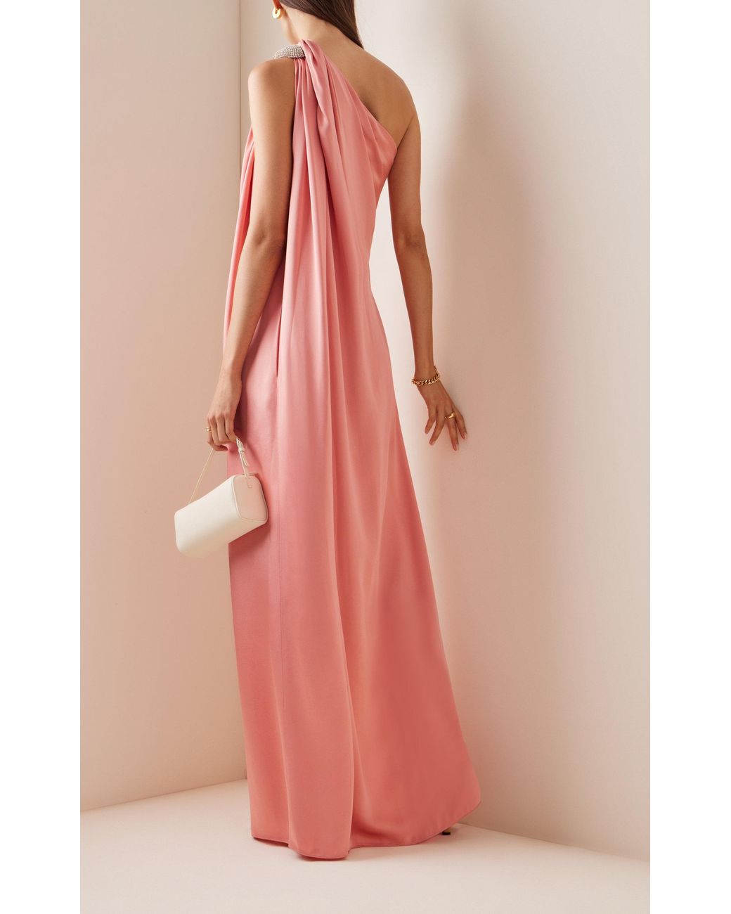 ワンピース Stella McCartney Skin pink satin dress (6A01213AU309 9905) 22664850_52825804_1000.jpg