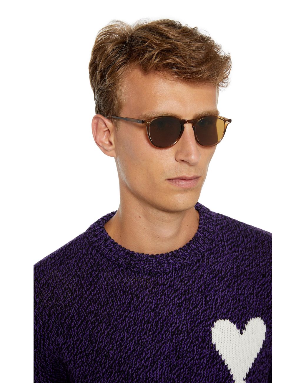 Garrett Leight Hampton Round-frame Acetate Sunglasses for Men | Lyst