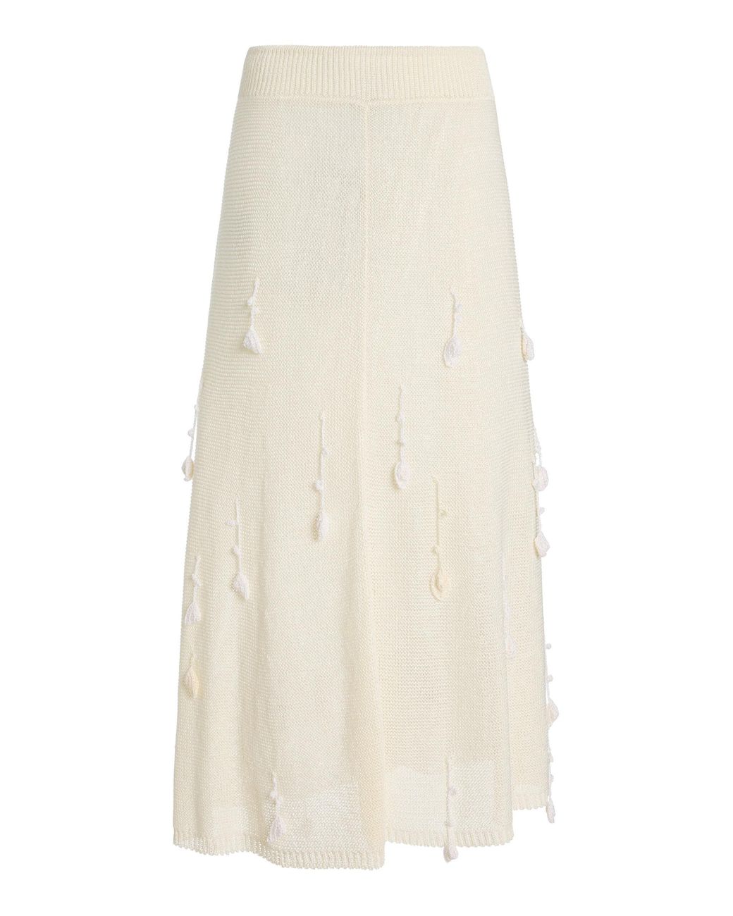 Anna October White Elvira Midi Skirt