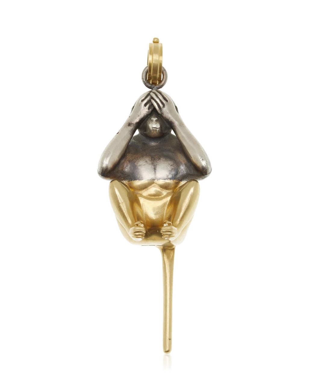 Sylva & Cie Metallic See Nothing 18K And Sterling Pendant
