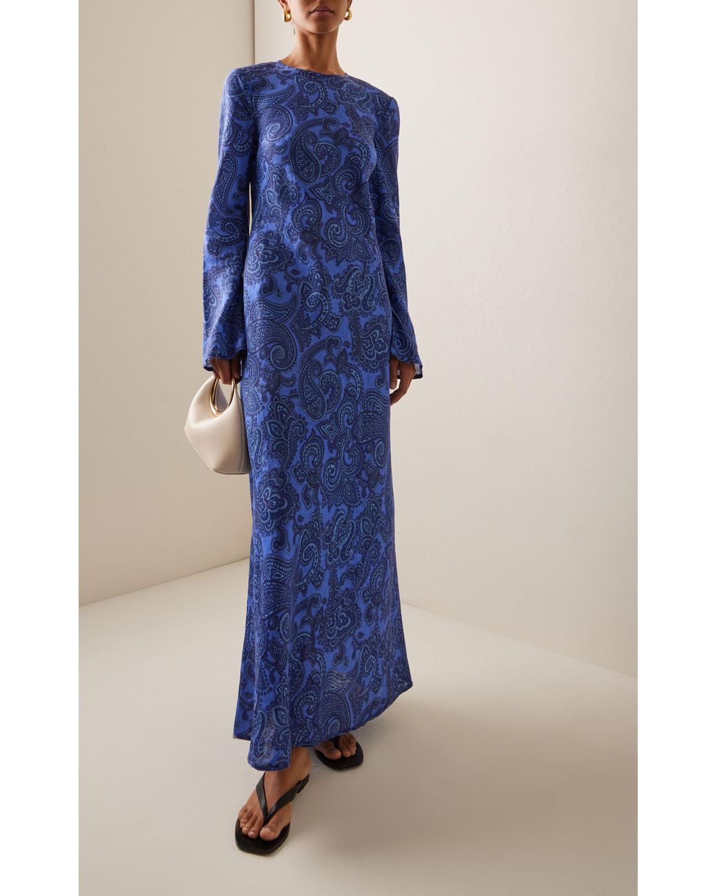 ■Zimmermann Ottie Bias ペイズリー リネン マキシ ドレス Zimmermann Ottie Bias Backless Maxi Dress | Saks Fifth Avenue