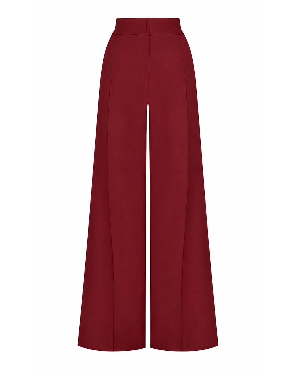 ANDRES OTALORA Red Latiendo Crepe Straight-Leg Pants