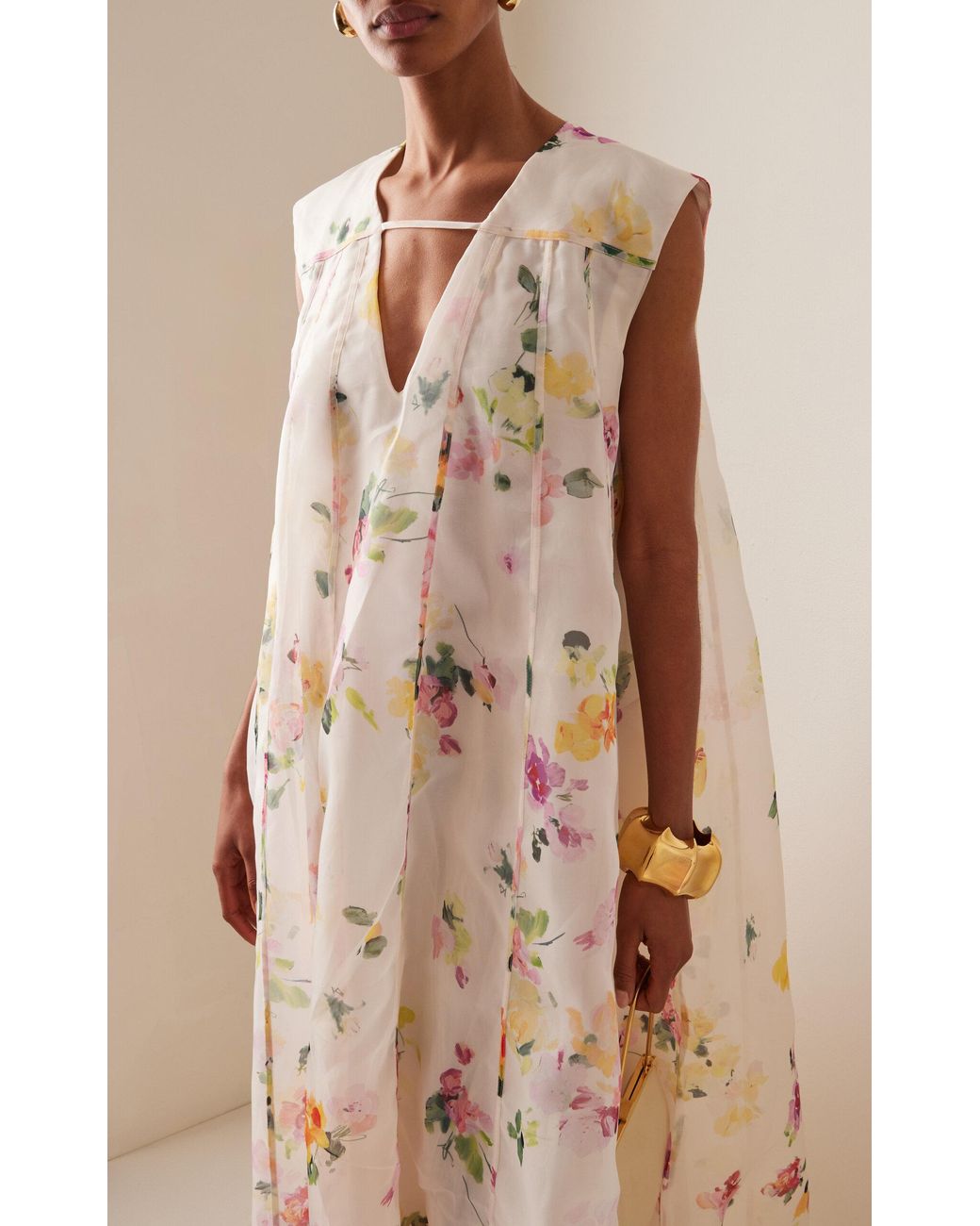 chinese dress ladies Pandorea Layered Maxi Dress | Coral Clay