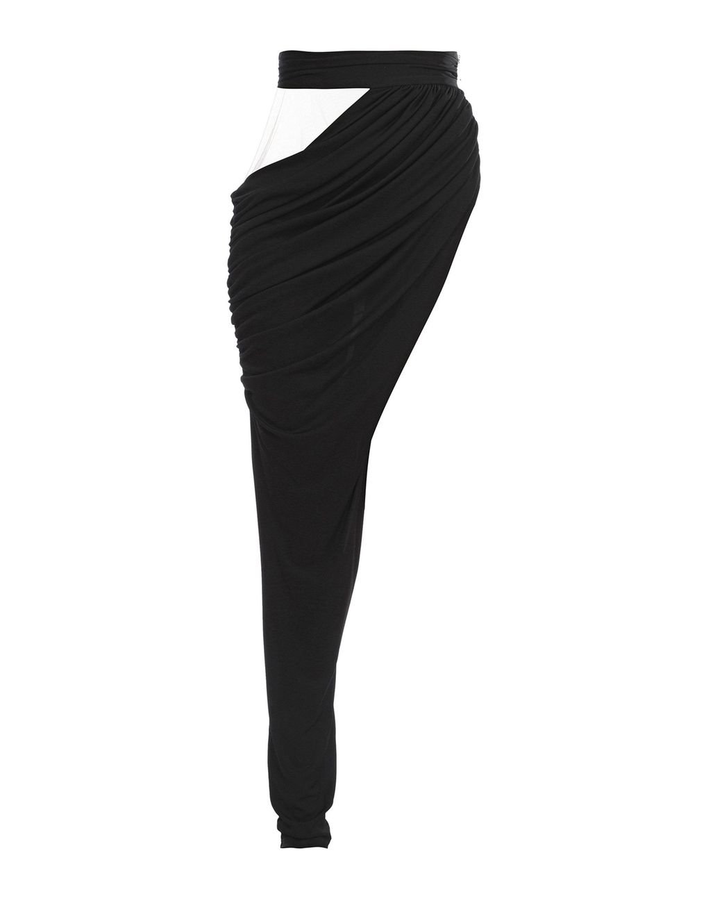 Balmain Draped Satin One-leg Pants in 