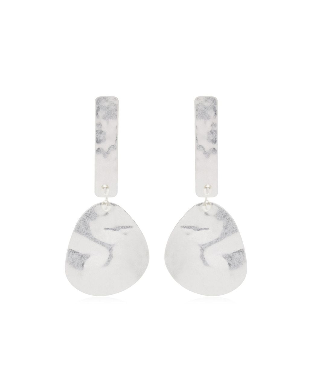 Cult Gaia White Solana Metal And Faux Pearl Earrings