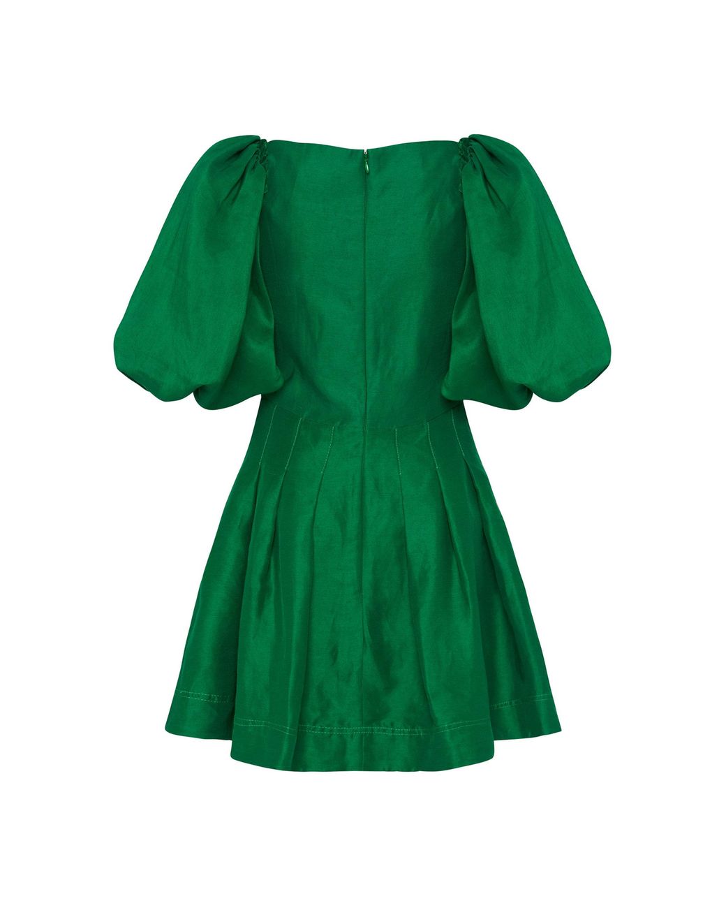 knee length dresses for ladies Aje Dusk Puff Sleeve Midi Dress in Red