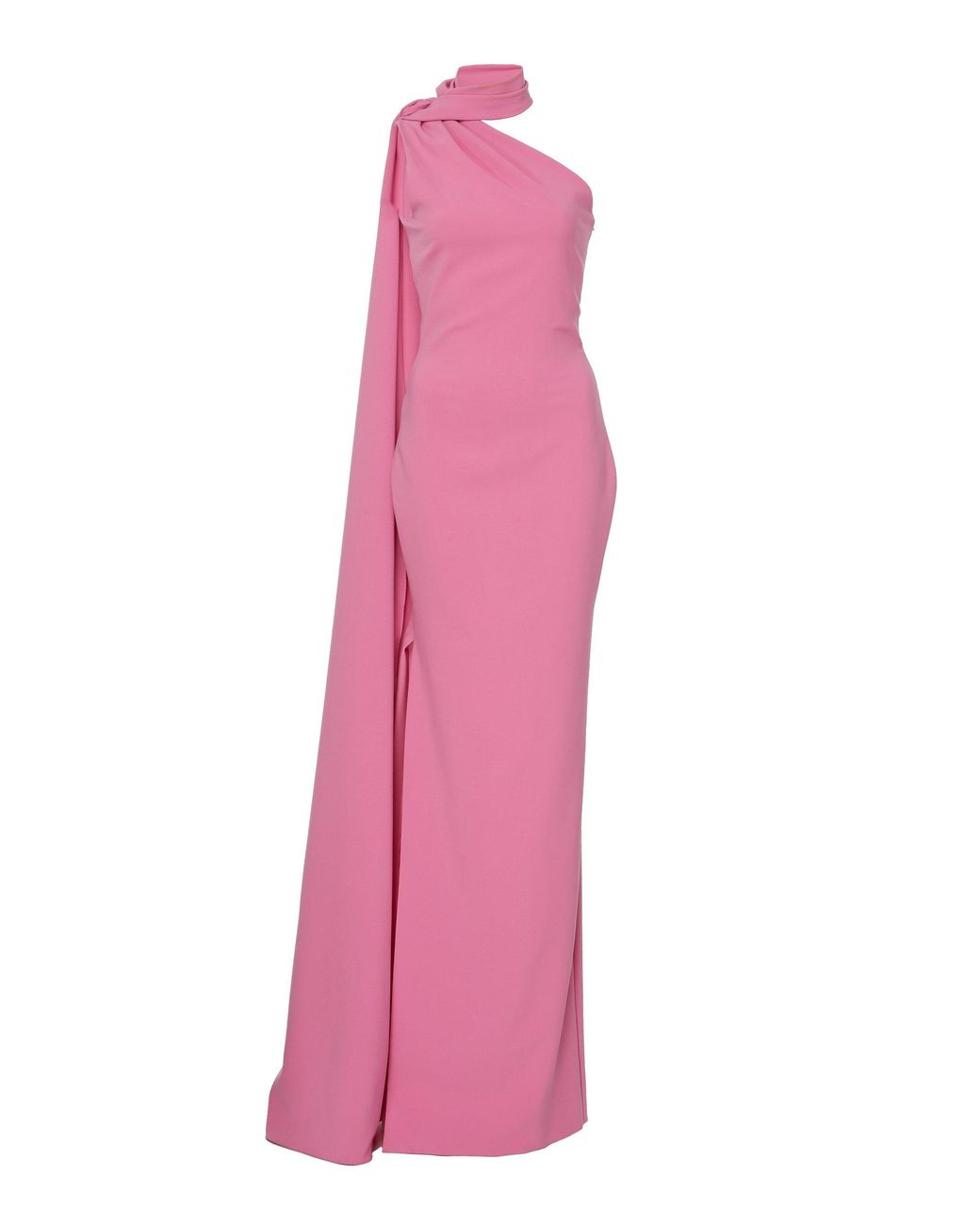 Brandon Maxwell Synthetic Asymmetric Sash Gown in Pink | Lyst