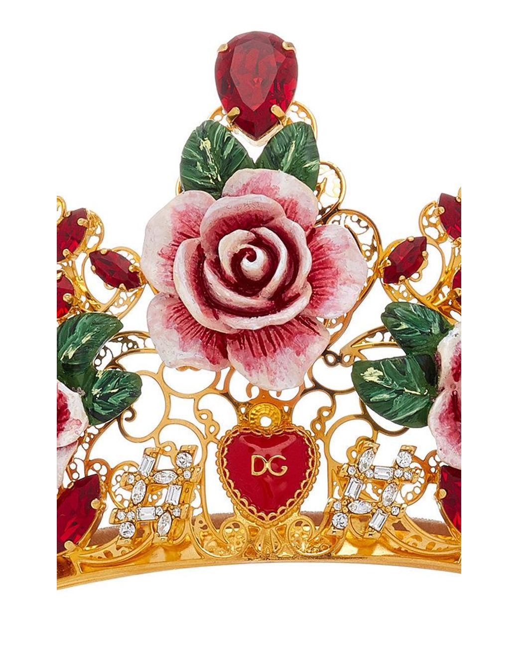 Dolce & Gabbana Flower Crystal Tiara | Lyst Canada