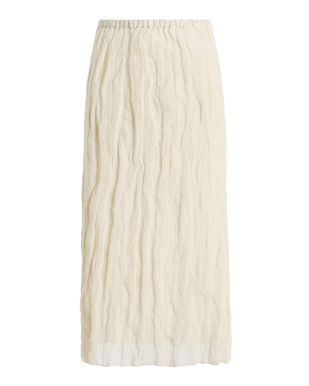 Rohe Natural Textured Cotton-Blend Maxi Skirt