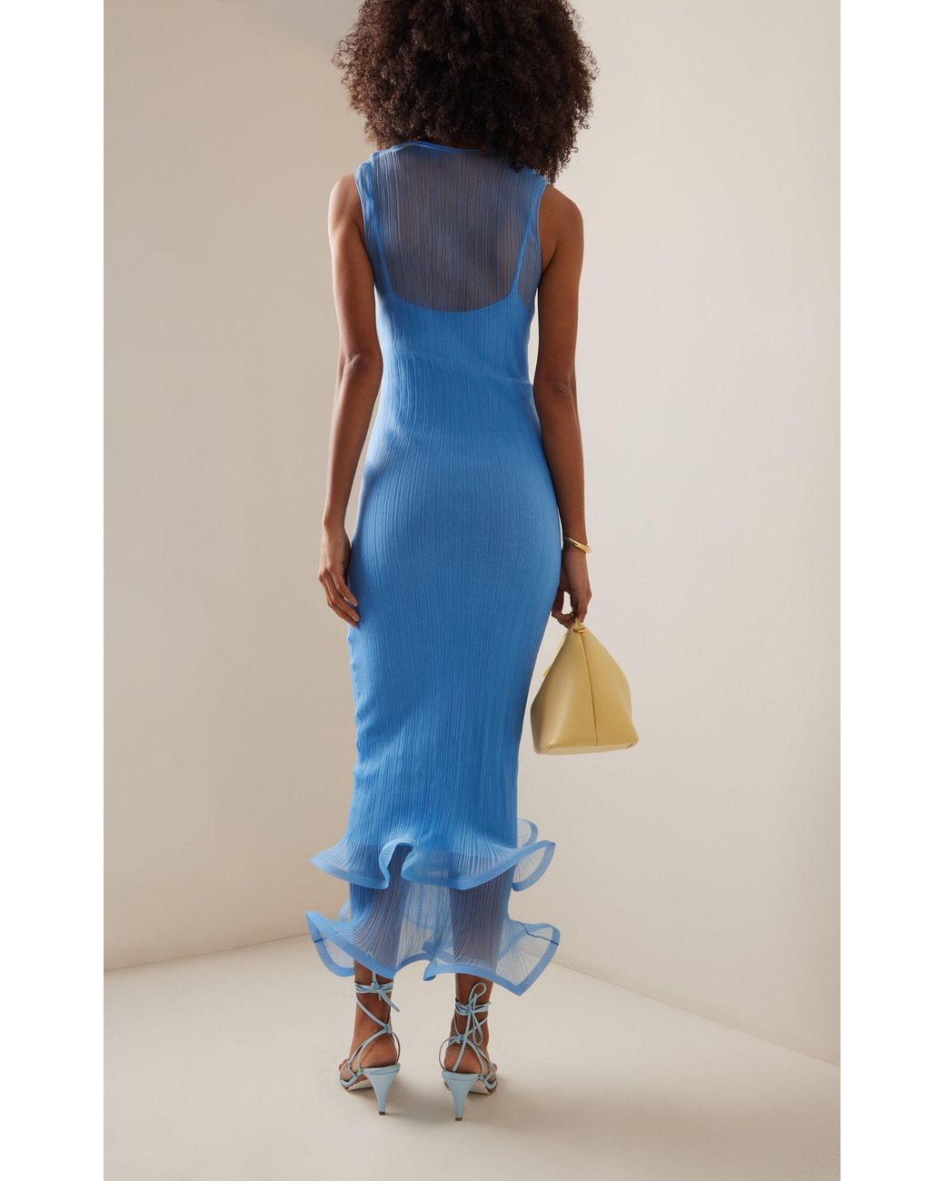 princess polly baby blue dress Anthropologie Blue Floral Maxi Dress
