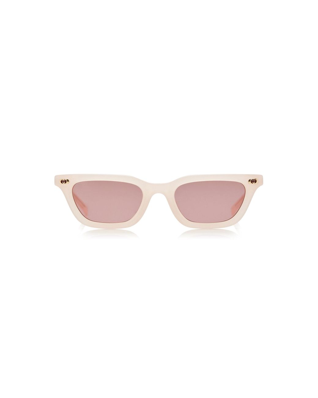 Gucci Pink Square-Frame Acetate Sunglasses