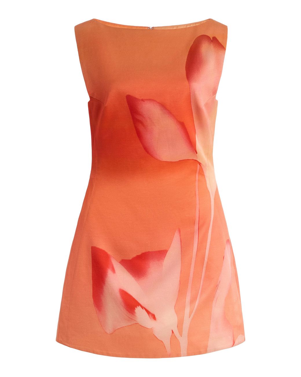 Significant Other Orange Elvi Belted Mini Dress
