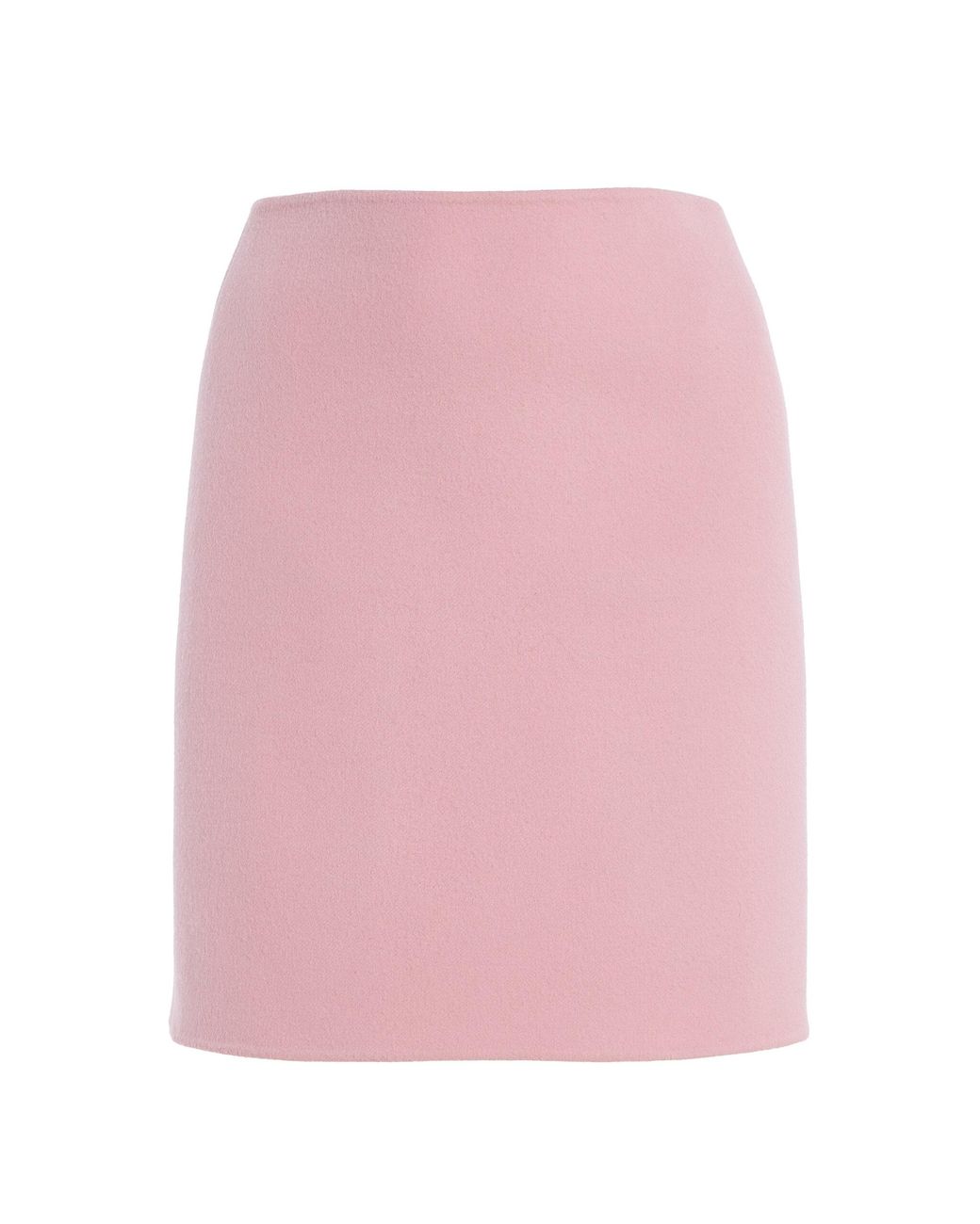 Oscar de la Renta Pink Double-Face Virgin-Wool Mini Skirt