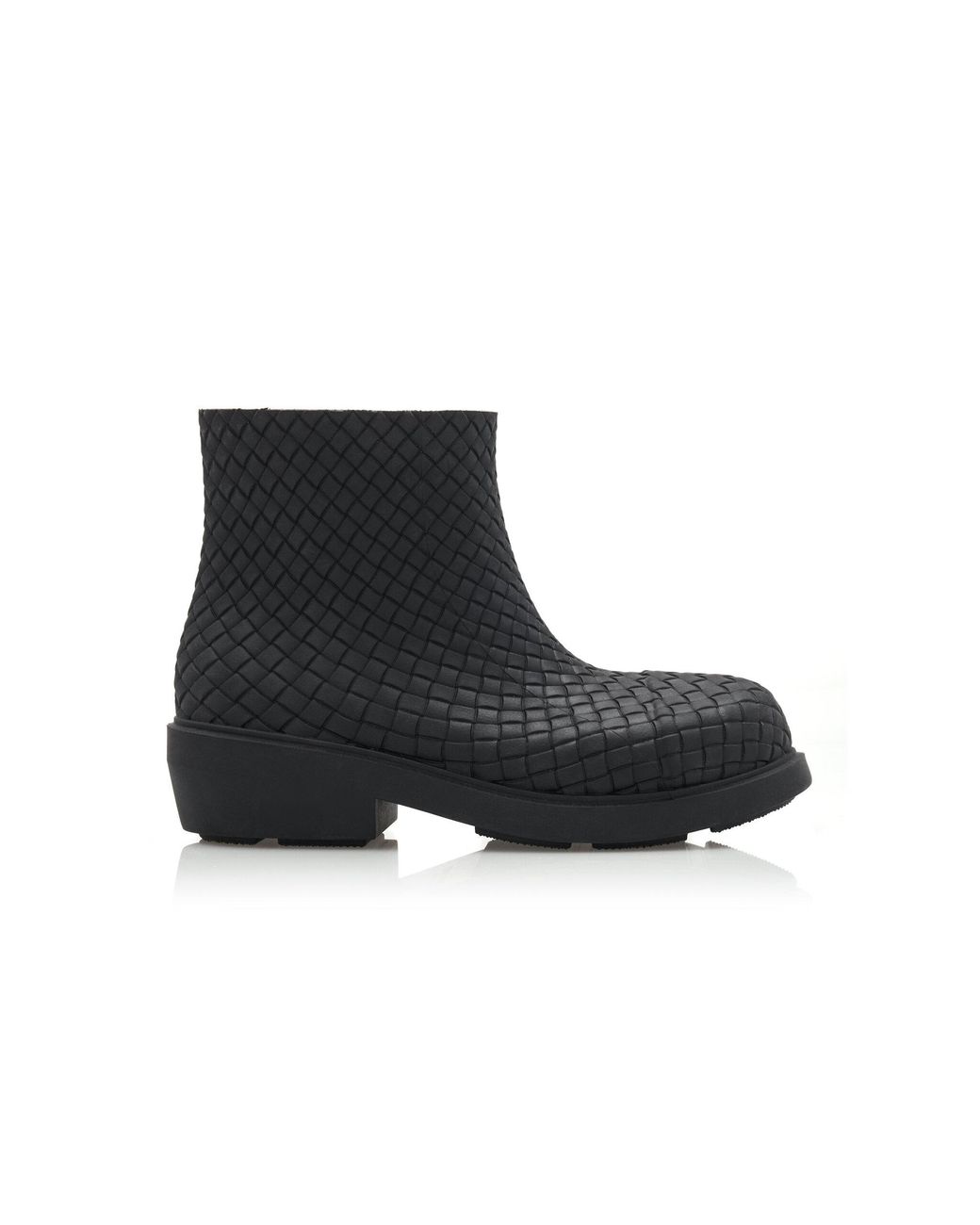 Bottega Veneta Black Stylish Fireman Boots For
