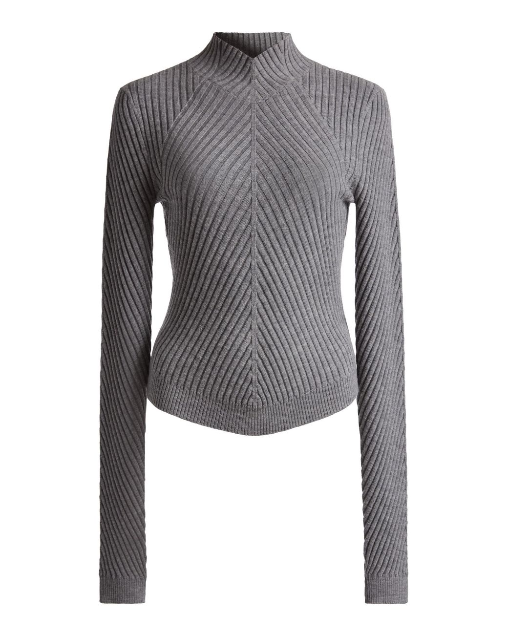 Victoria Beckham Gray Georgia Merino Wool Sweater
