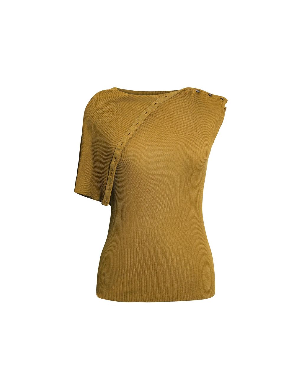 Kallmeyer Green Garence Asymmetric Knit Top