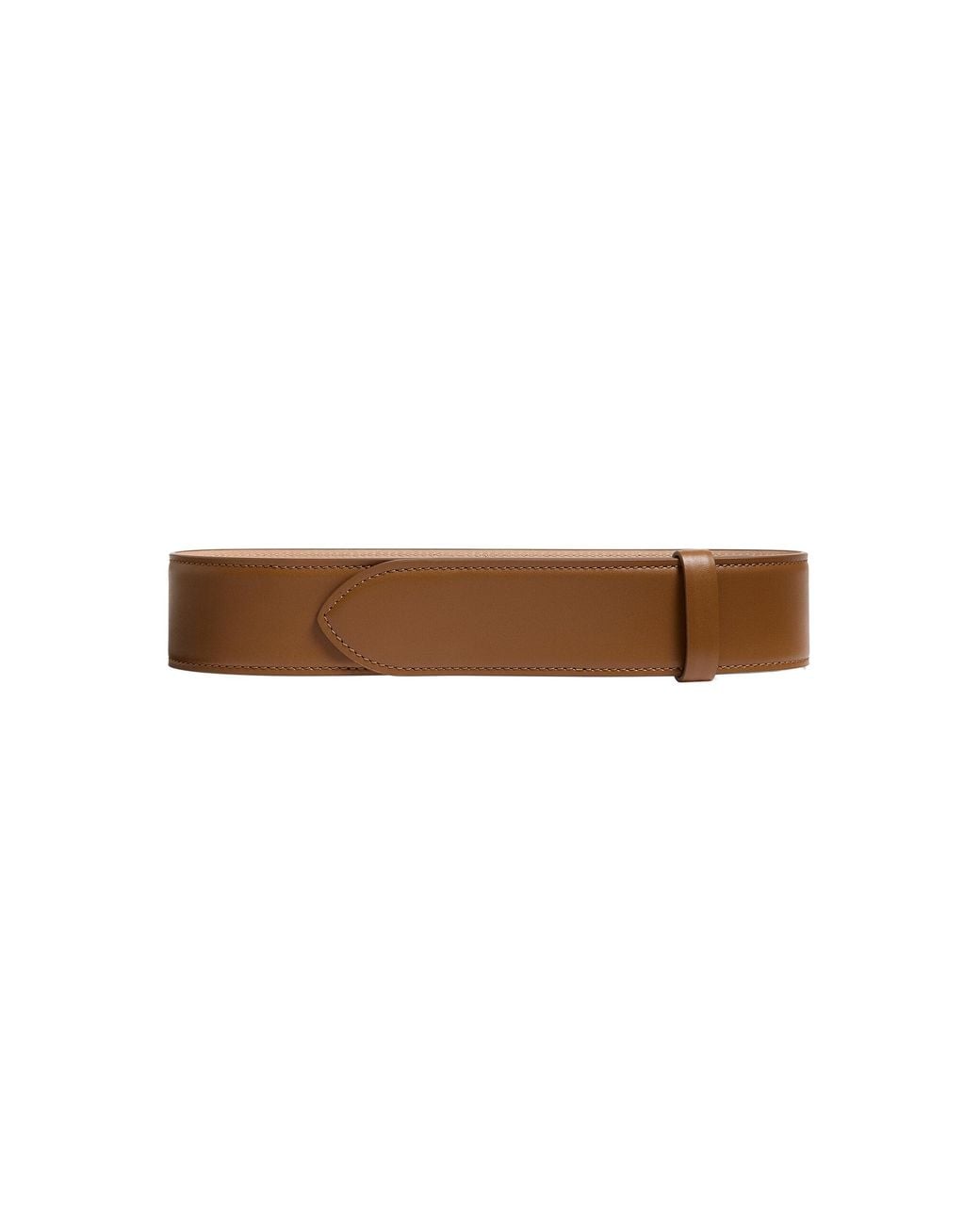 Khaite Brown Theo Leather Belt
