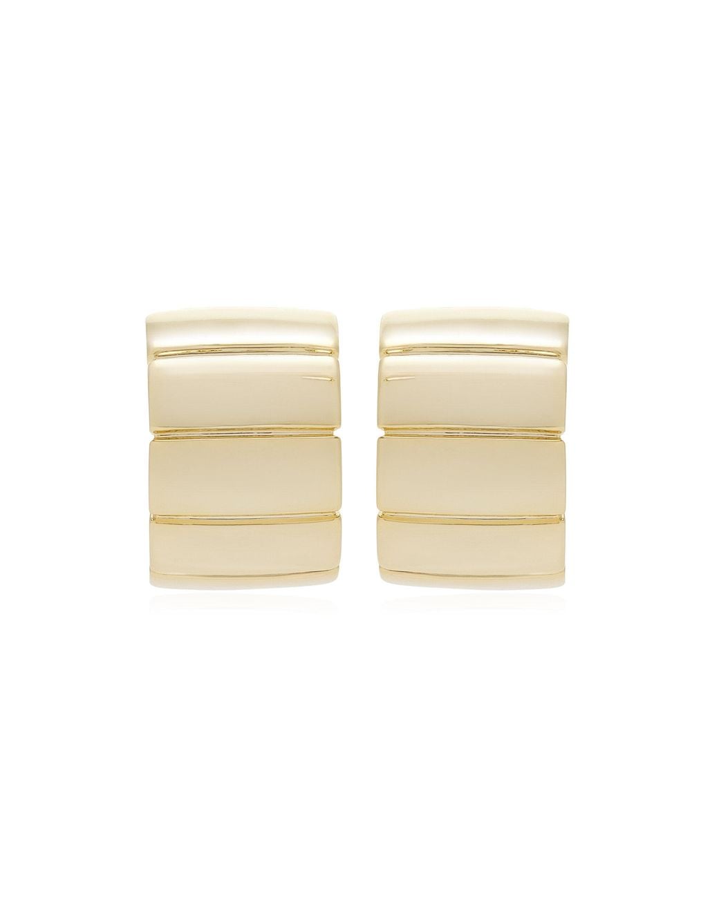 Mega Natural Tire 14K Vermeil Earrings