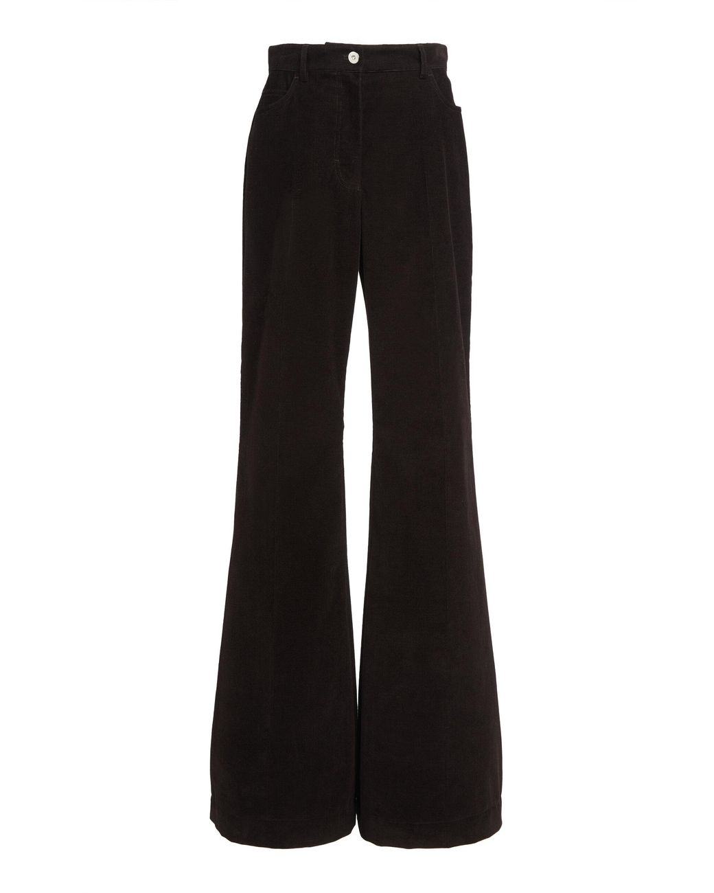 Ferragamo Black Sport Cotton-Blend Flared Pants