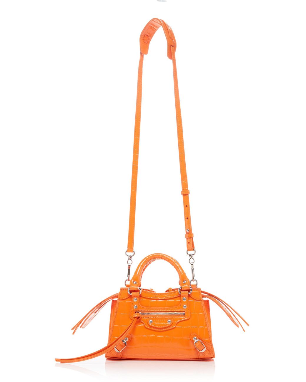 Orange Croc Mini Bag – Style In The City Shop