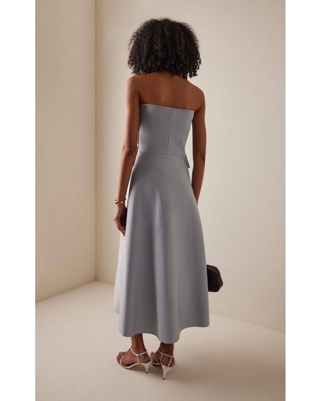 House of Dagmar Exclusive Sculpted Tube Dress in Blue | Lyst
