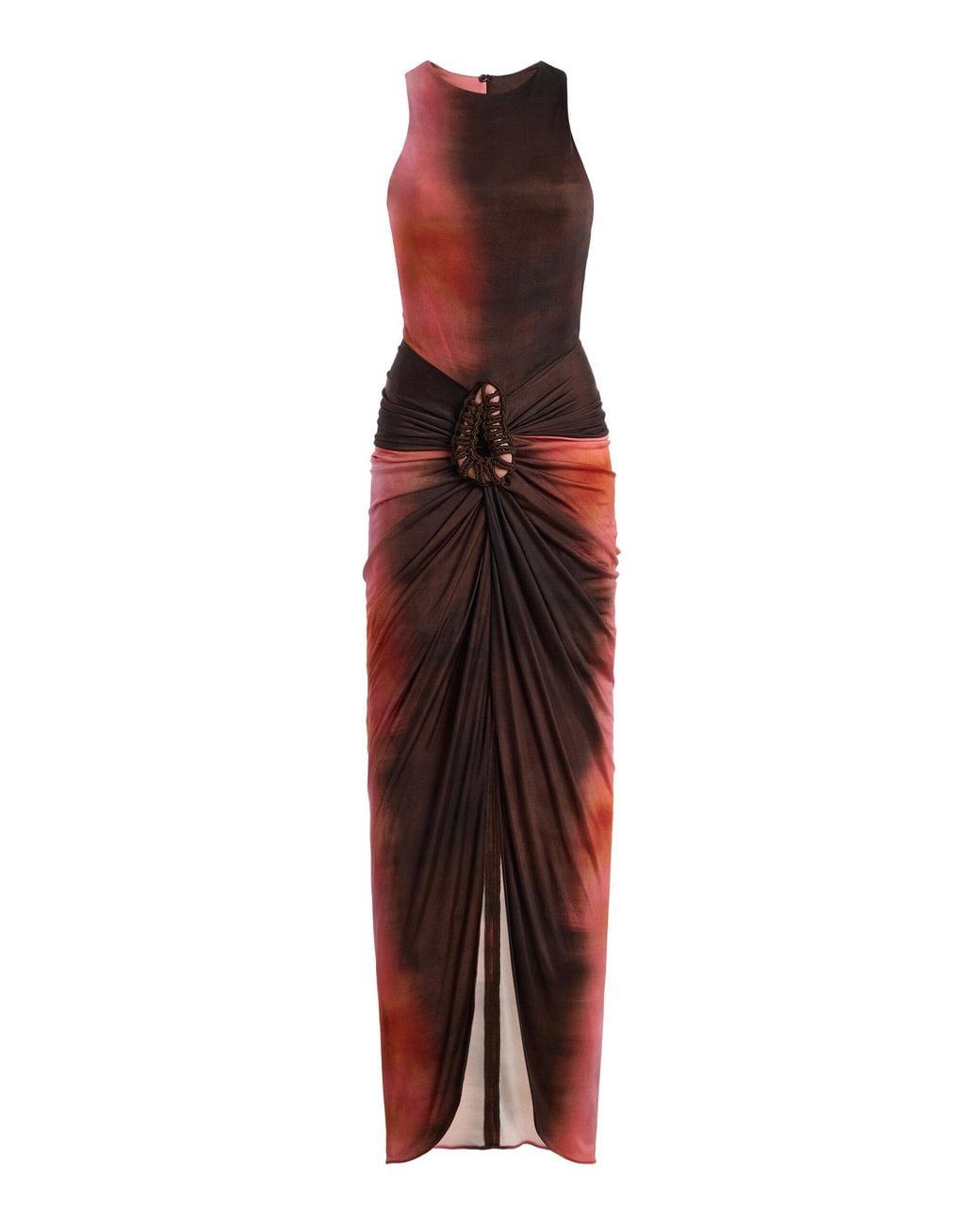 Silvia Tcherassi Red Exclusive Leni Jersey Maxi Dress