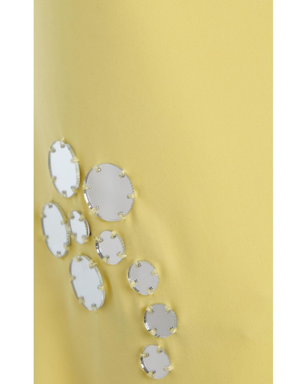 Siedres Exclusive Riviera Nens Jersey Halter Mini Dress in Yellow