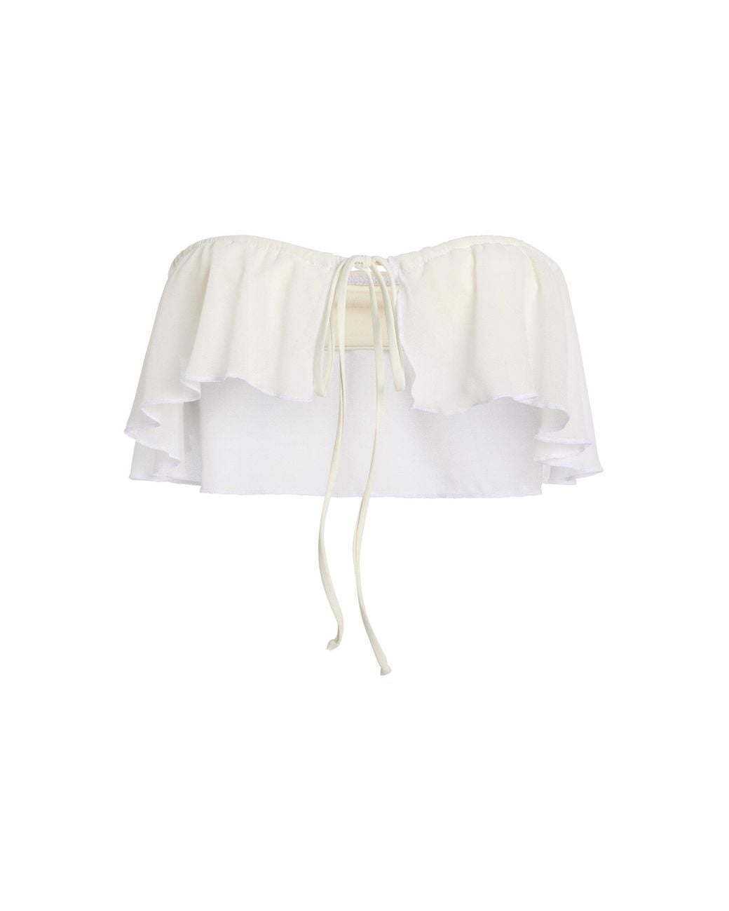 Mare Perpetua White Nostalgia Bikini Top