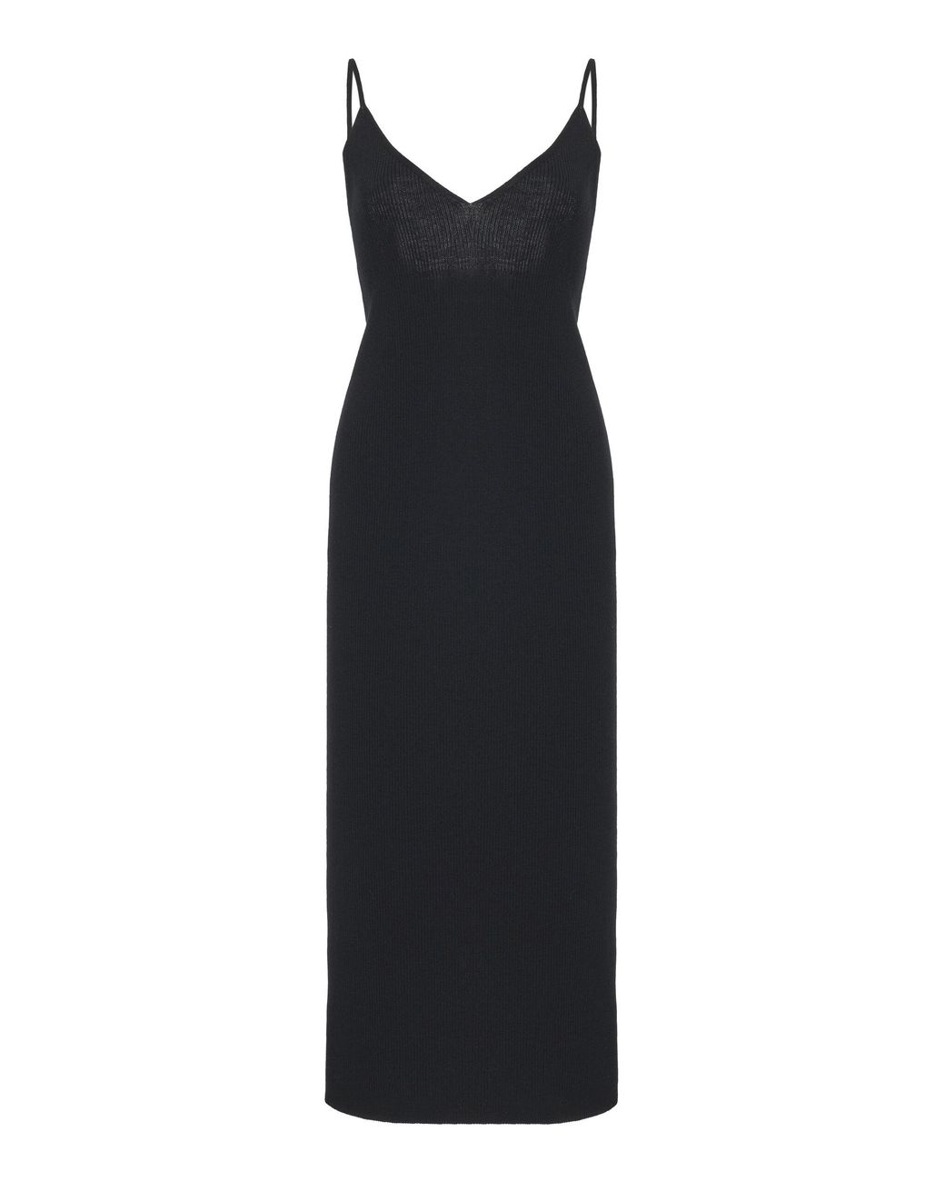 Jil Sander Black Virgin Wool Sleeveless Dress