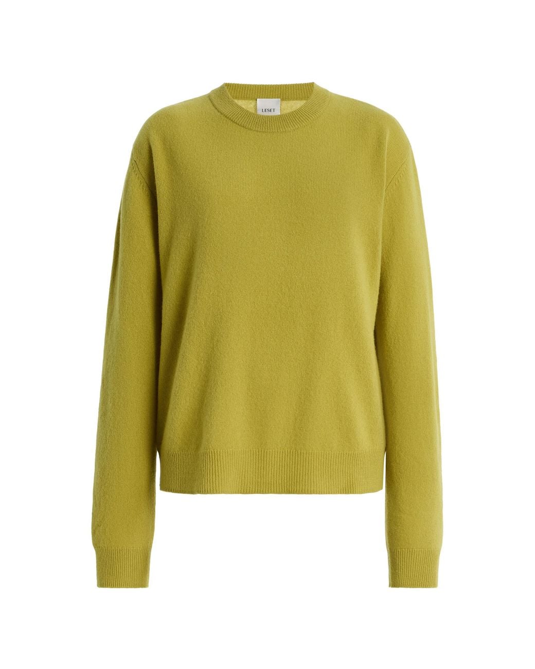 Leset Green Jesse Classic Wool Sweater