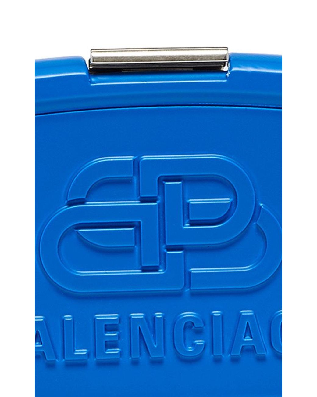 BALENCIAGA Recycled Plastic Calfskin Embossed Mini Lunch Box Case