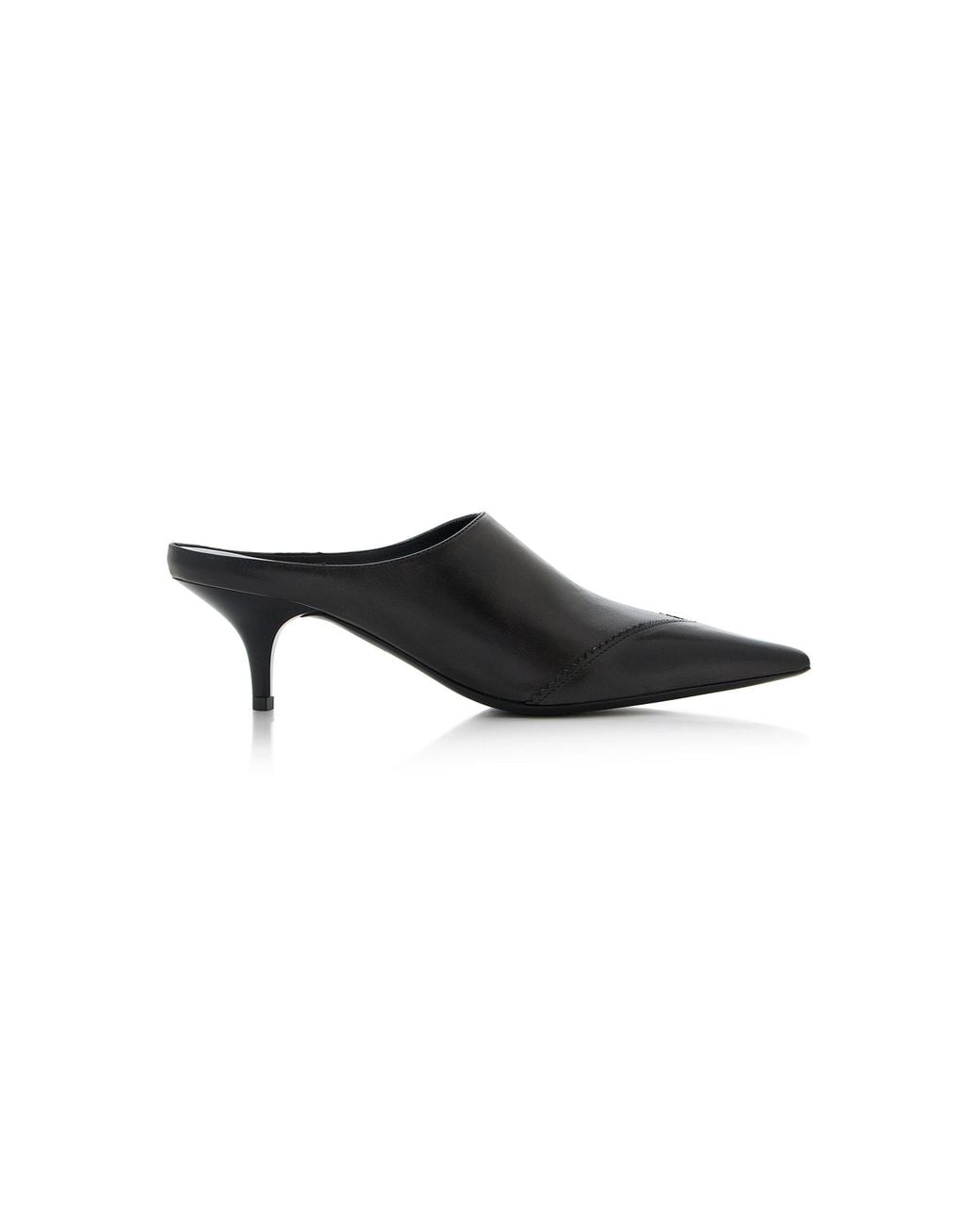 Miu Miu Black Leather Mules